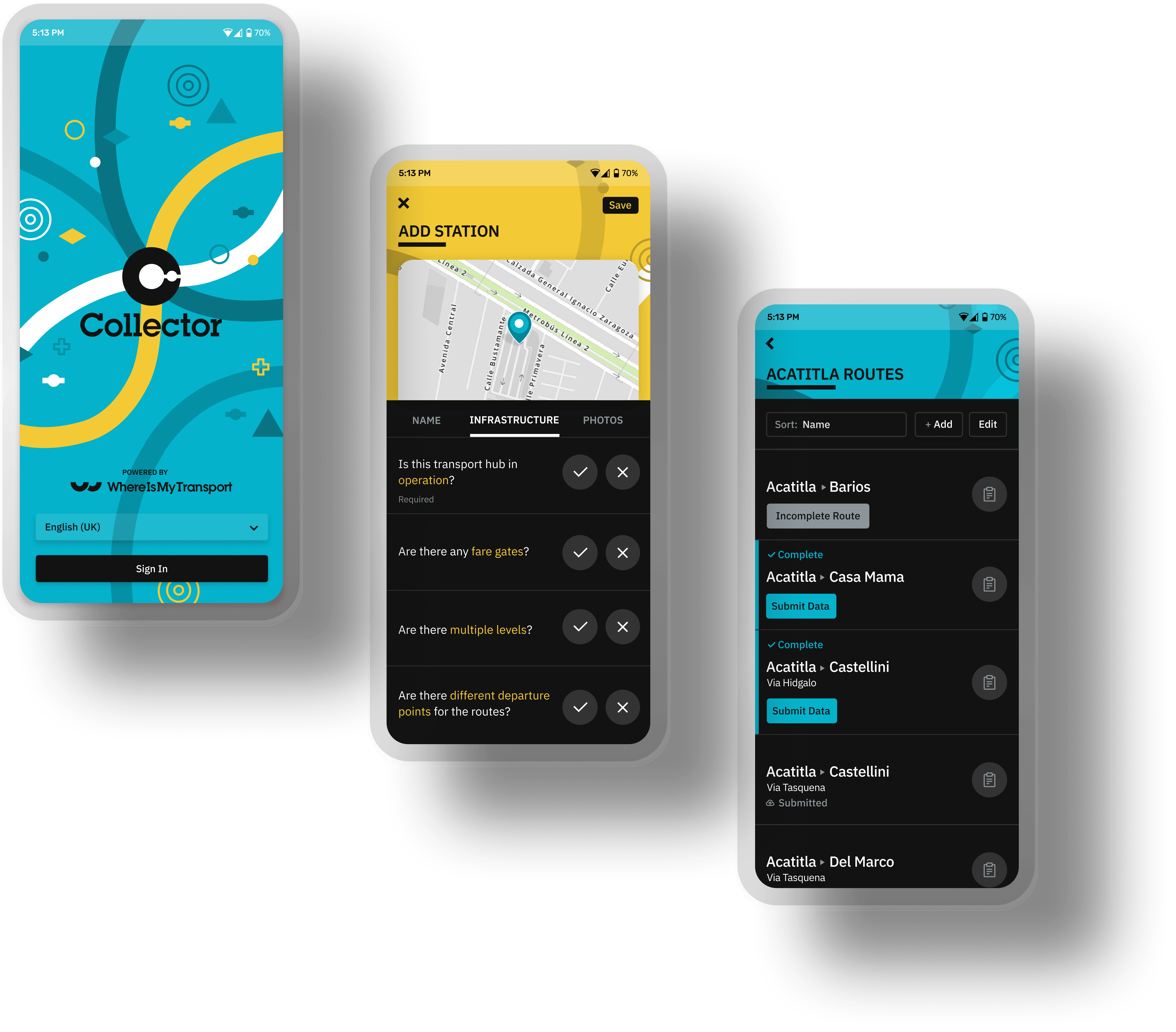 Collector App visuals